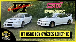 Subaru Impreza WRX STI és Mitsubishi Lancer Evo VI - itt egy győztes lehet: TE - Checkengine Sztori