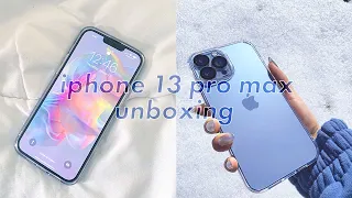 Iphone 13 Pro Max Unboxing (Sierra Blue)