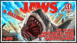 Jaws v.90 - 8+ Billion Game #pinball #sternpinball