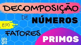 DECOMPOSIÇÃO DE NÚMEROS EM FATORES PRIMOS - Método CONVENCIONAL e processo PRÁTICO Prof. Gis/