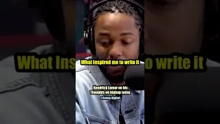 Kendrick lamar on his thoughts on hiphop today (ice spice)