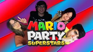 aldo geo juega Mario party ft rivers,rocio,roier