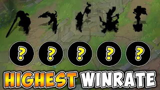 WE PLAYED THE 5 HIGHEST WIN-RATE CHAMPS IN THE GAME! (BUT WHO IS IT?)