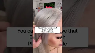 How to tone your hair a bright platinum ash blonde! Follow @josie Vilay for more content like this