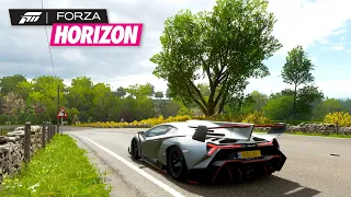 Lamborghini Veneno | Forza Horizon 4 | Steering Wheel and Paddle Shifter | Gameplay