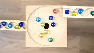 Marble Run ASMR  Long Course  HABA & Wooden Handmafe Slope Kugelbahn マーブルラン ビー玉 No.1-4 Colorful Ball