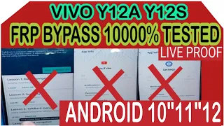 VIVO Y12A FRP BYPASS YOUTUBE UPDATE / VIVO V2102 FRP BYPASS android 11 / VIVO Y12A Y12S FRP BYPASS