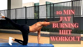 10 Min Fat Burning HIIT Workout | No Equipment |#beginner #workout #athome