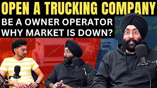 How to Open a trucking company in canada |Owner operator | Double brokerage | Market these days📈😱