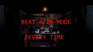 How to beat 4/20 Mode - FNaF 1 Walkthrough | FNaF Academy