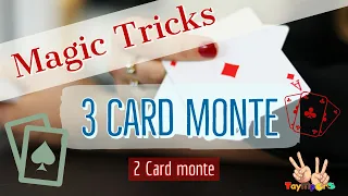 MAGIC CARD TRICK 2020  3 Card Monte and 2 Card Monte