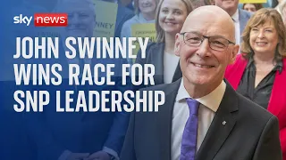 BREAKING: John Swinney wins SNP leadership contest and is set to become Scottish first minister