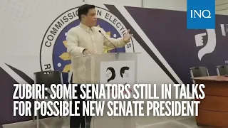 Zubiri: Some senators still in talks for possible new Senate President