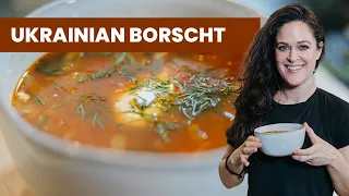 Classic Ukrainian Borscht (beet soup) made by a Classic American Girl | Quick and Easy Home Recipe