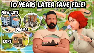 10 years later into The Sims 4! One of the BEST BASE GAME sims 4 save files I’ve seen!
