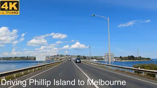 Driving Phillip Island to Melbourne | Victoria Australia | 4K UHD