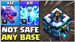 Not Safe Any Base | TH13 Zap Dragon Easiest Attack Strategy!!