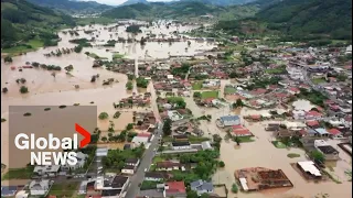 Heavy rains swamp southern Brazil, leaving at least 2 dead