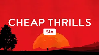 🌛 Sia - Cheap Thrills ft. Sean Paul (Lyrics) | Chainsmokers, OneRepublic .. Mix