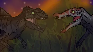 Giganotosaurus VS Spinosaurus | Jurassic World Animation