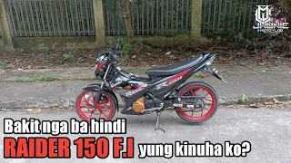 Bakit nga ba hindi Raider 150 F.I yung kinuha ko? | Suzuki Raider 150 Carb | Jhunie MotoVlog