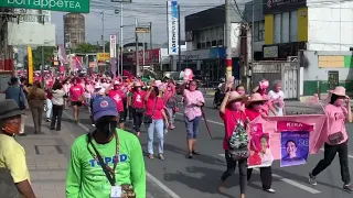 Robredo supporters hold caravan in Lacson hometown