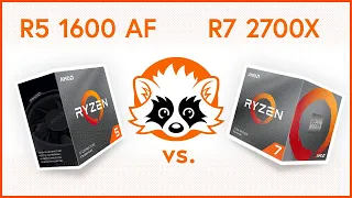 AMD R5 1600 AF vs. R7 2700X comparison - how much do 2 more cores/ 4 more threads matter?