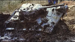 LIFTING OF THE T-34 NOMINAL TANK FROM THE LAKE