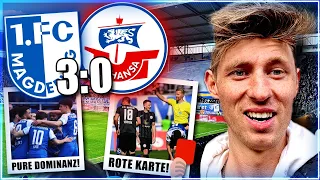 *Gala Vorstellung* 1. FC Magdeburg - Hansa Rostock 3-0 Stadionvlog