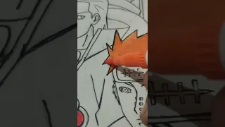 Akatsuki Drawing| Konan Itachi,kisame,deidara,sasori,hidan,kakazu,zetsu, pain,Tobi #shorts #ytshorts