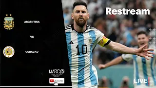 ARGENTINA 7 - 0 CURACAO LIVE FRIENDLY WATCH ALONG