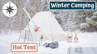 Hot Tent Camping - Testing our Snowtrekker tent in Algonquin