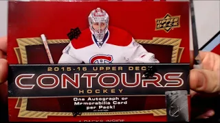 2015-16 UD Contours Hockey Box Break Team Random #1