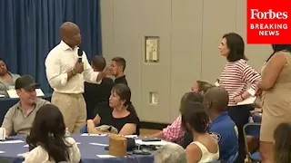 'You're Not Afraid Of My Question Are You?': Eric Adams Confronted At Community Event