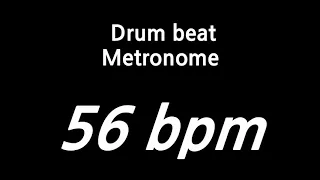 56 bpm metronome drum