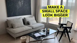 How To Make a Small Space Look BIGGER 🏠 studio apartments, small homes & tiny house