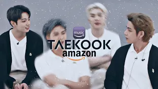 Jungkook being whipped for Taehyung on interview | Amazon Music