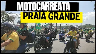 motocarreata em apoio ao Presidente Jair Bolsonaro na Praia Grande, Kartódromo em direção a Santos.