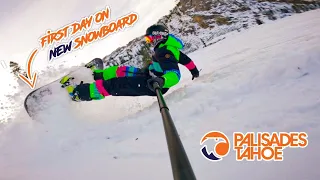 New Board Test Runs!   Palisades Tahoe Early season Powder!