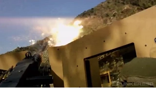 50 Cal Gunner Has Close Call With Incoming Round