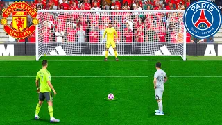 PSG VS MAN UNITED ! RONALDO VS MESSI I PENALTY SHOOTOUT ! FIFA 23 PC NEXT GEN! 4K