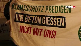 Wien demo gegen Stadtautoban und Lobautunnel