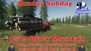 -Sunday Subday -  FS19 - Black Mountain - Dual Joystick, Steering Wheel, Custom Button Box