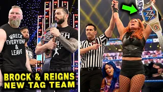 Brock Lesnar New Tag Team With Roman Reigns...Becky Lynch Wins SmackDown Women's Title...WWE News