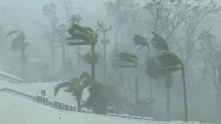 Extreme Wind, Flying Debris, Wrecked Boats - Cyclone Debbie 4K Stock Footage Reel