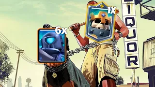 Skeleton King kill the 6 Mini Pekka?