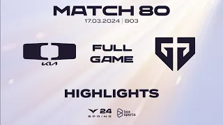 Full Highlights DK vs GEN | Match 80 | LCK Mùa Xuân 2024