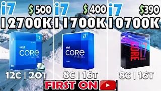 Core i7 12700K vs Core i7 11700K vs Core i7 10700K | RTX 3090 - TEST IN 10 GAMES