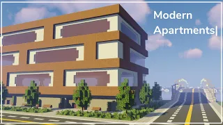 Building a City #3 || Modern Apartments || Minecraft Timelapse