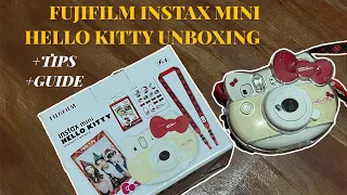 FUJIFILM INSTAX MINI HELLO KITTY CAMERA UNBOXING + Tips + Guide